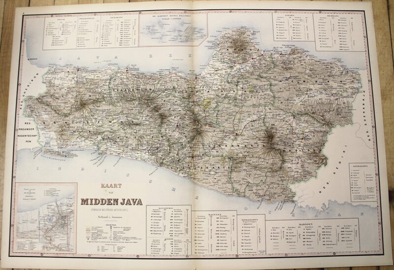 Kaart Van Java Kaart Van West Java; Kaart Van Midden Java; Kaart Van Oost Jave | J W ...